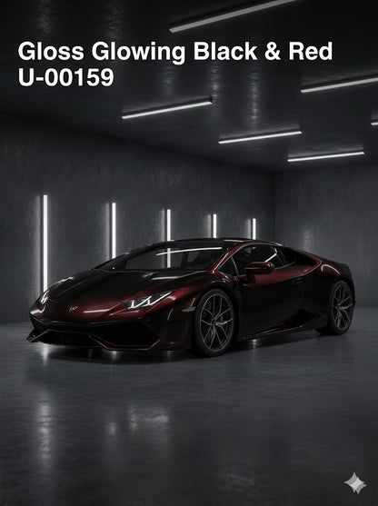 TPU-0159 Gloss Glowing Black & Red