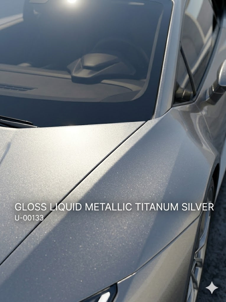 TPU-0133 Gloss Liquid Metallic Titanium Silver