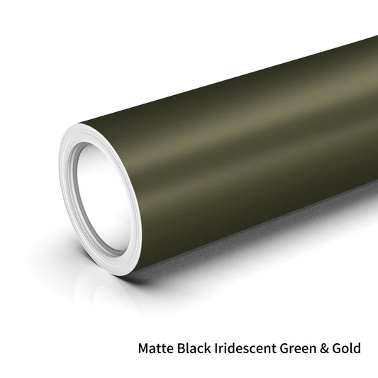 TPU-0423 Matte Black Iridescent Green & Gold