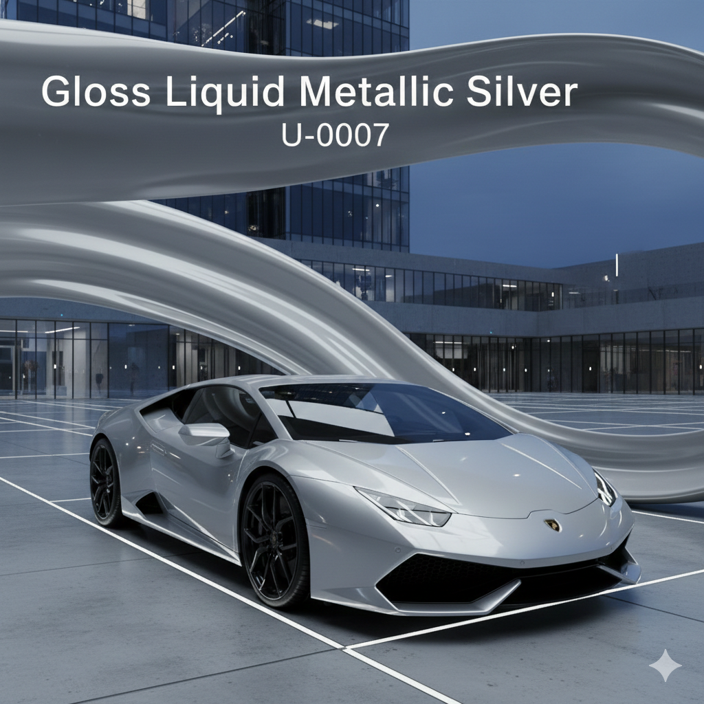 TPU-0007 Gloss Liquid Metallic Silver