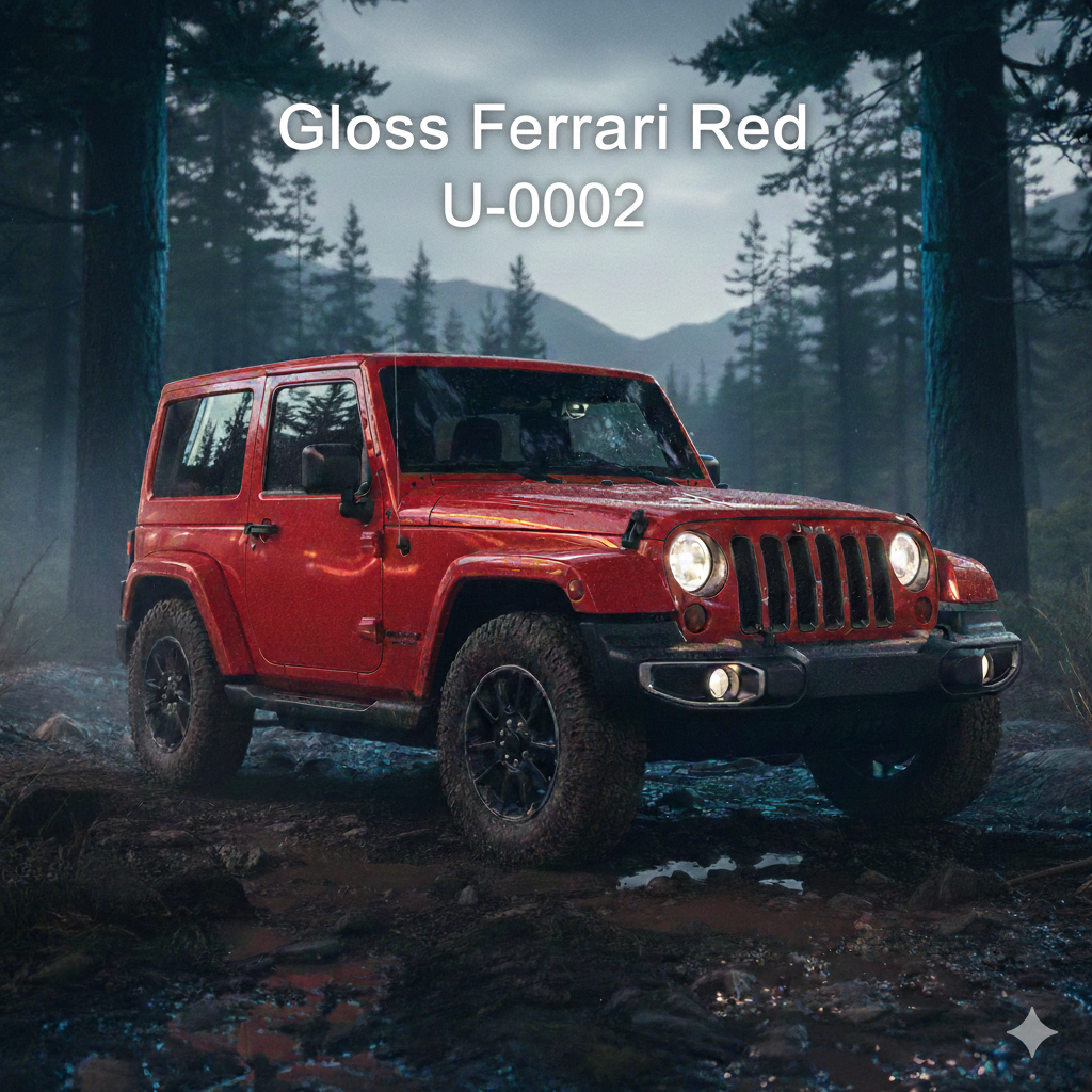 TPU-0002 GLOSS FERRARI RED