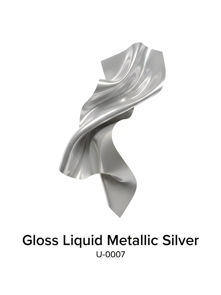 TPU-0007 Gloss Liquid Metallic Silver