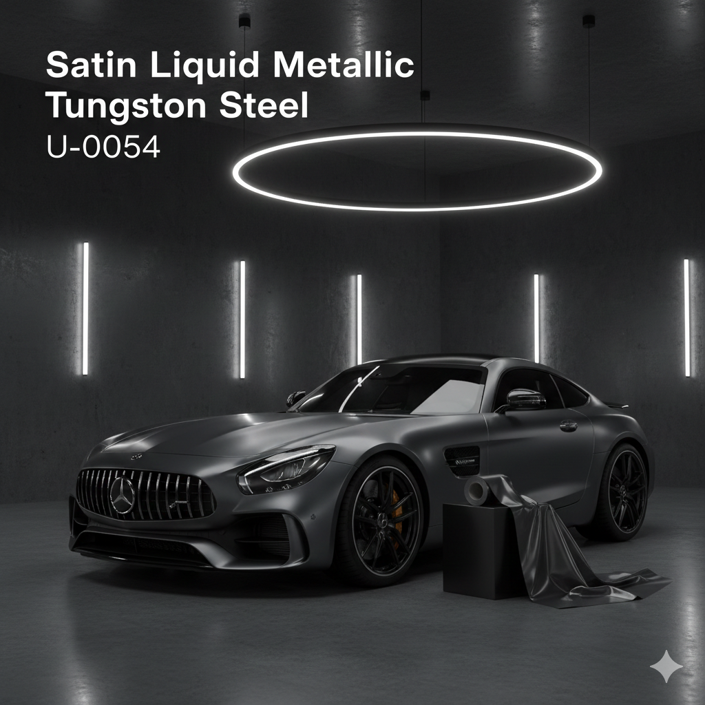 TPU-0054 Satin Liquid Metallic Tungsten Steel