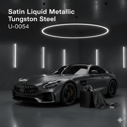 TPU-0054 Satin Liquid Metallic Tungsten Steel