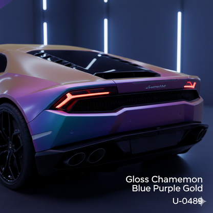 TPU-0489 Gloss Chameleon Blue Purple Gold