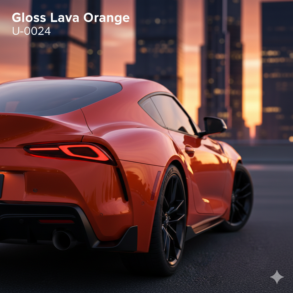 TPU-0024 Gloss Lava Orange