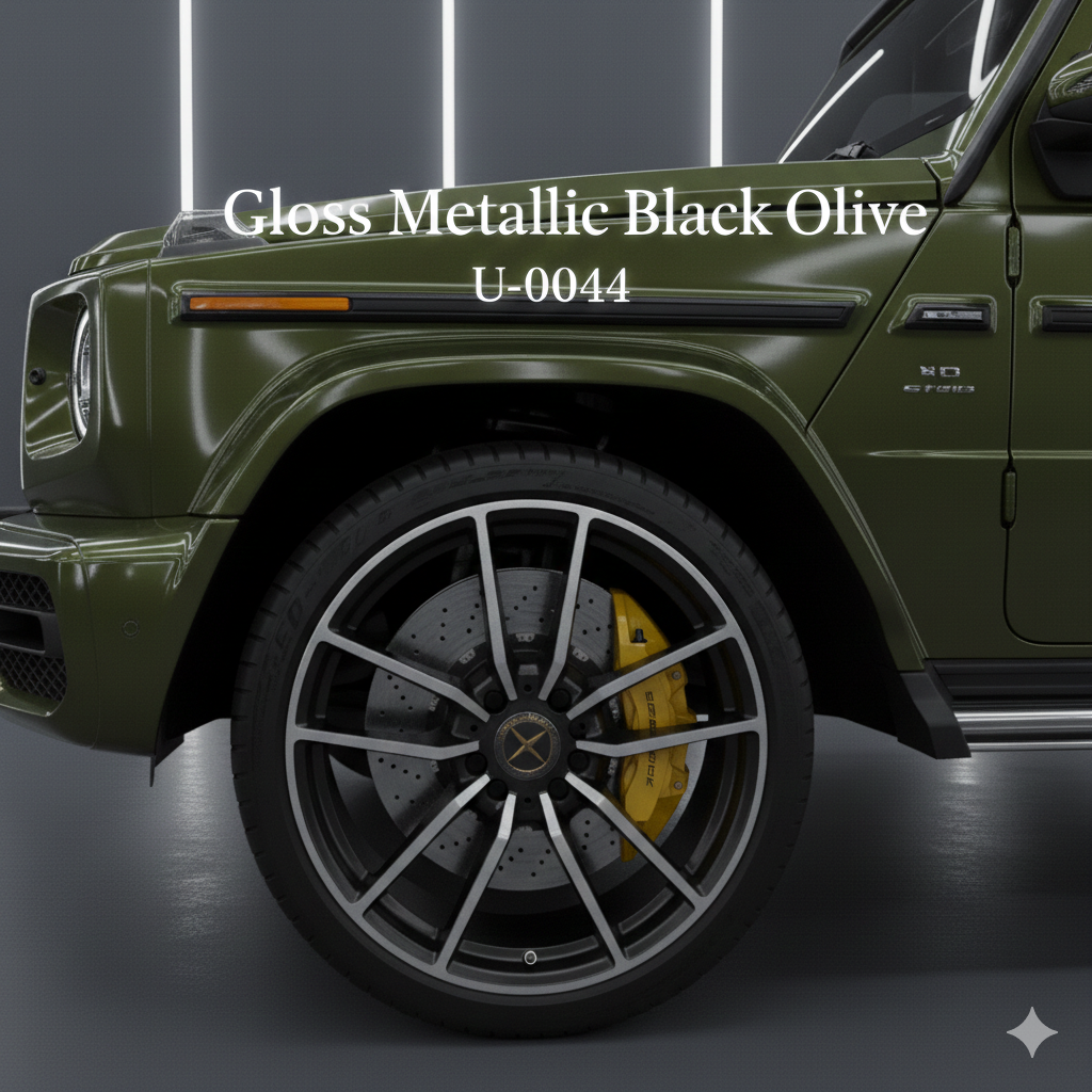 TPU-0044 Gloss Metallic Black Olive