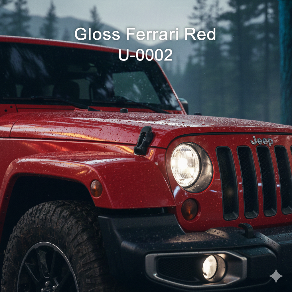 TPU-0002 GLOSS FERRARI RED