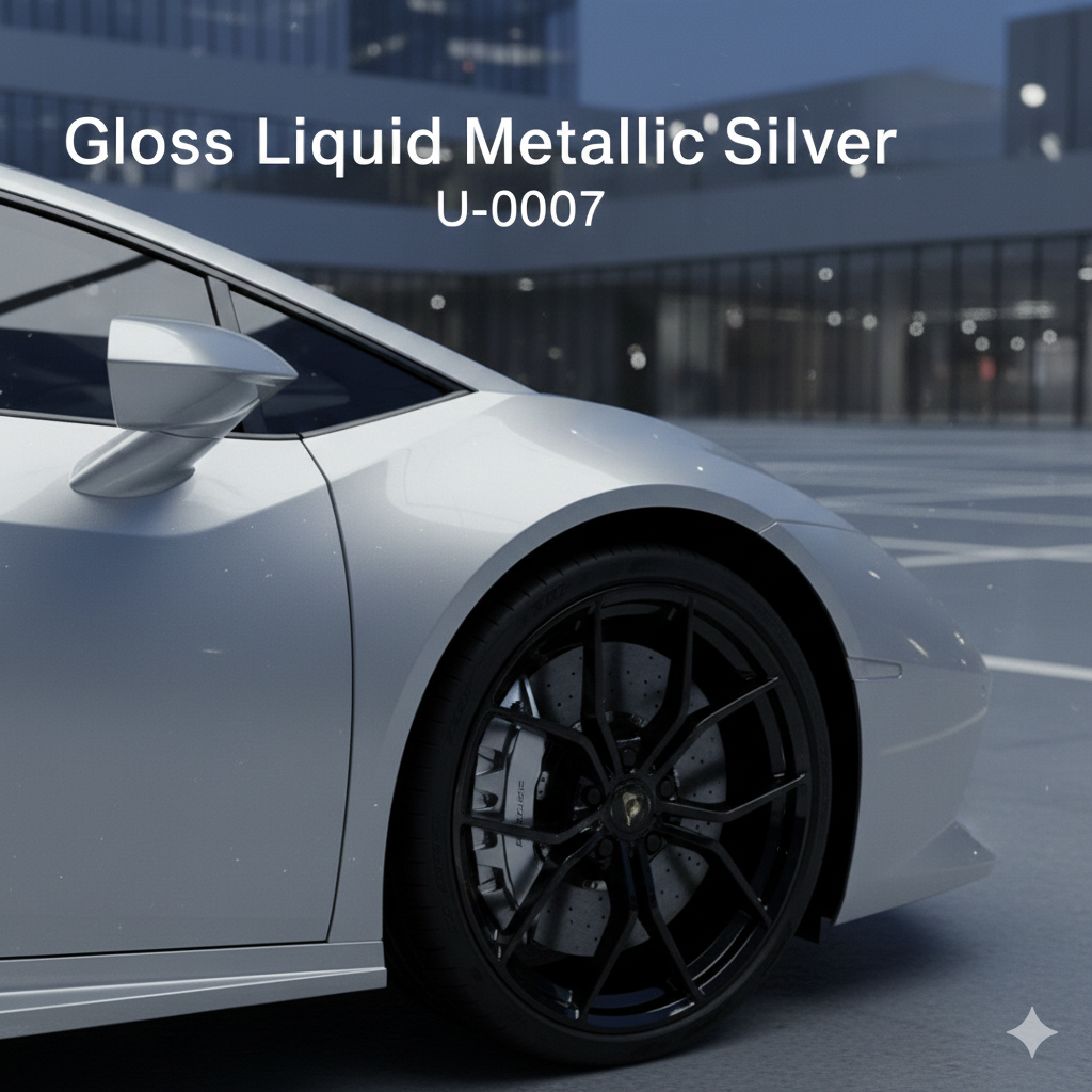 TPU-0007 Gloss Liquid Metallic Silver