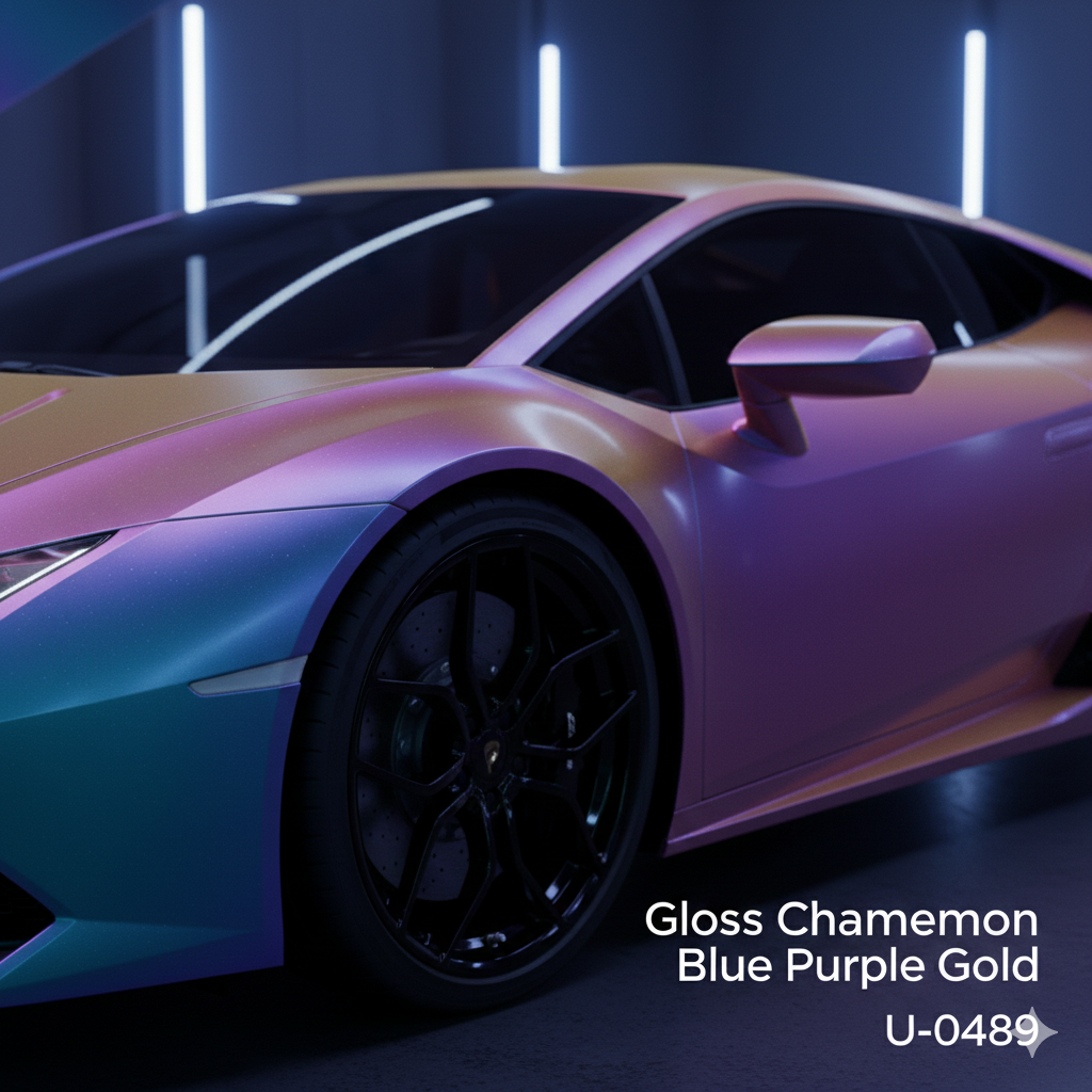 TPU-0489 Gloss Chameleon Blue Purple Gold