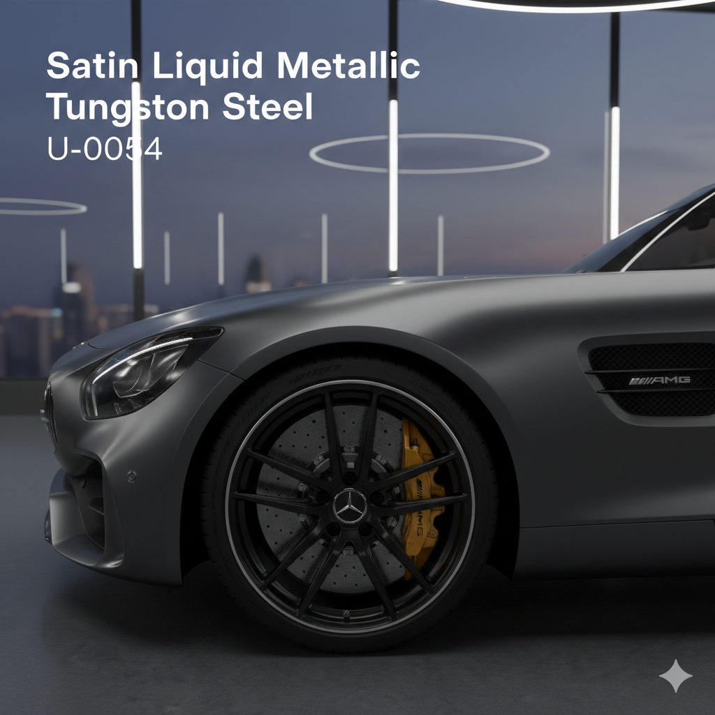 TPU-0054 Satin Liquid Metallic Tungsten Steel