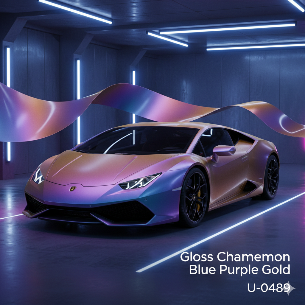 TPU-0489 Gloss Chameleon Blue Purple Gold