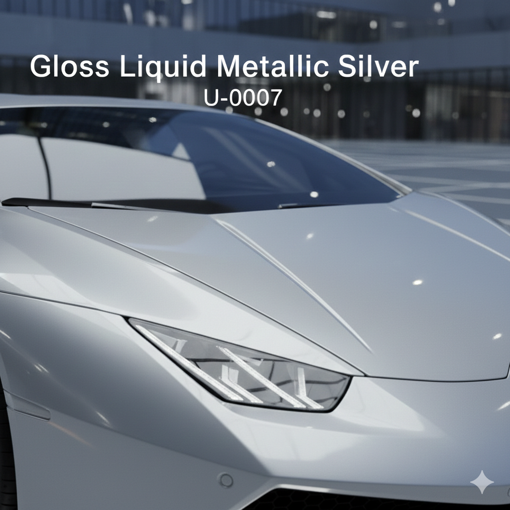 TPU-0007 Gloss Liquid Metallic Silver