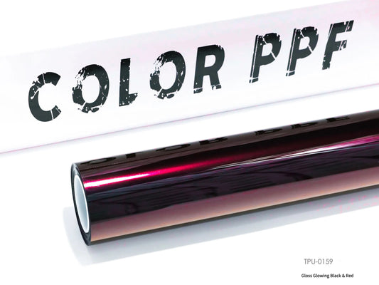 TPU-0159 Gloss Glowing Black & Red