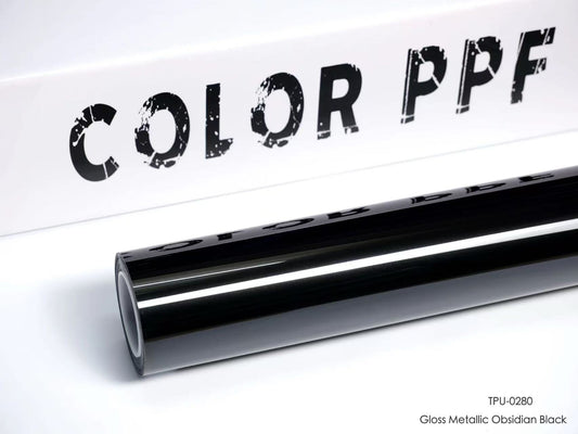 TPU-0280 Gloss Metallic Obsidian Black
