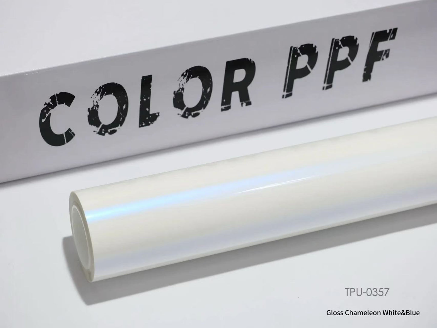 TPU-0357 Gloss Chameleon White & Blue